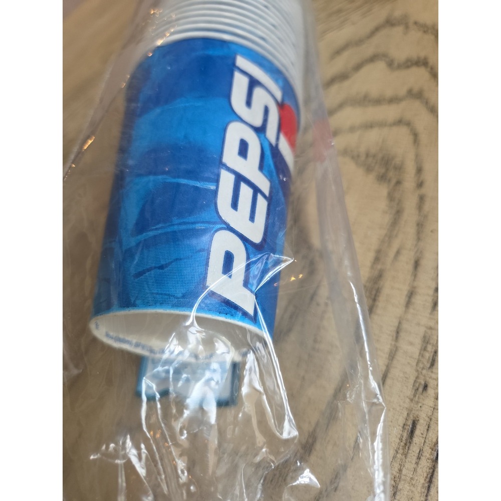 Vintage Pepsi 7oz Disposable Cups 100 Pack 9oz Plus 53 Paper Waxy NOS New Solo - Picture 8 of 11